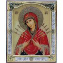 Ікона срібна Семистрільна Богородиця