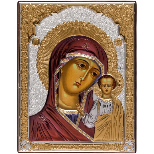 Ікона срібна Казанська Богородиця