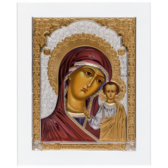 Ікона срібна Казанська Богородиця