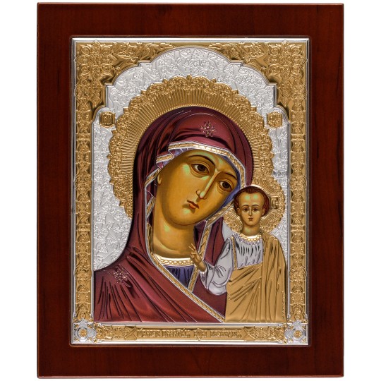 Ікона срібна Казанська Богородиця