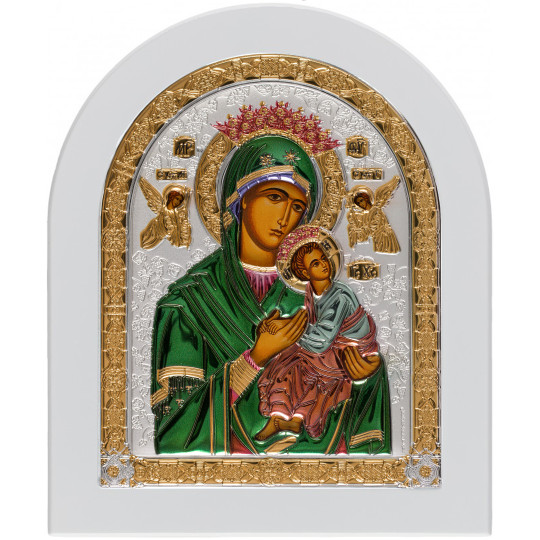Ікона срібна Неустанної Помочі(Страсна) Богородиця