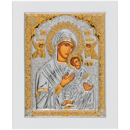 Ікона срібна Неустанної Помочі(Страсна) Богородиця