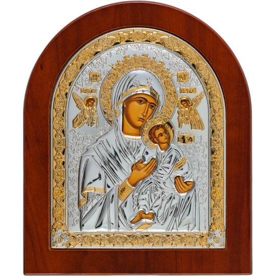 Ікона срібна Неустанної Помочі(Страсна) Богородиця