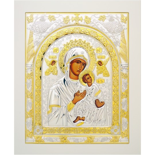 Ікона срібна Неустанної Помочі(Страсна) Богородиця