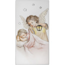 Ікона срібна Ангел(рожевий)