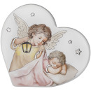 Ікона срібна Ангел(рожевий)