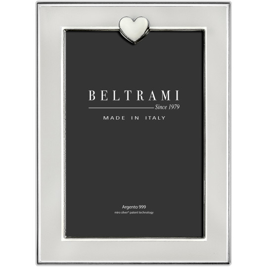 Фоторамка срібна Heart