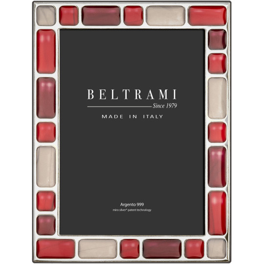 Фоторамка срібна Pietre Rubino