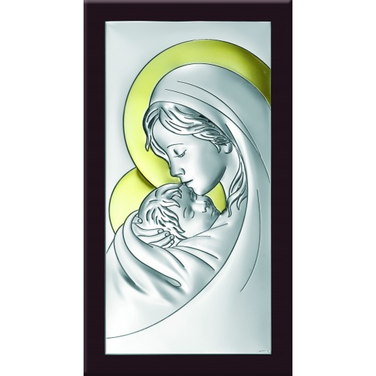 Ікона срібна Богородиця з немовлям