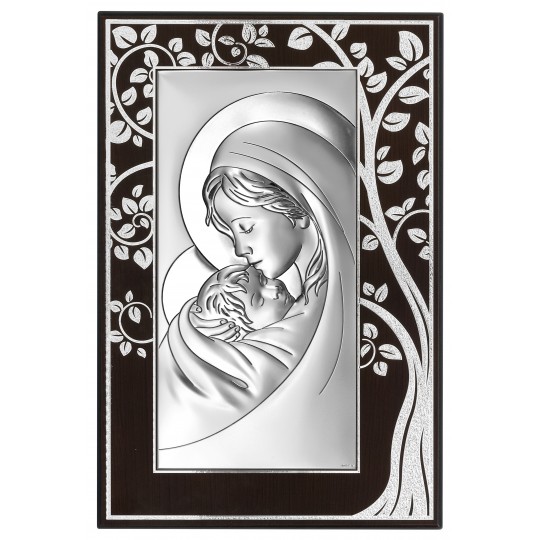 Ікона срібна Богородиця з немовлям