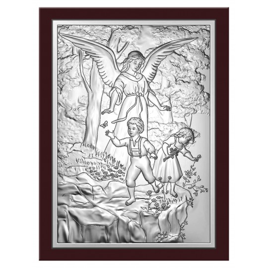 Ікона срібна Ангел Охоронець