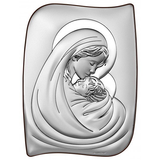 Ікона срібна Богородиця з немовлям