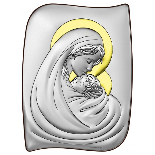 Ікона срібна Богородиця з немовлям