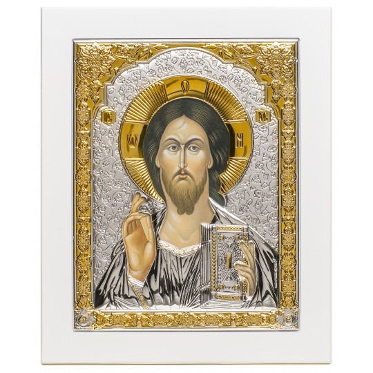 Ікона срібна Спаситель