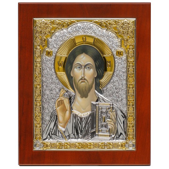 Ікона срібна Спаситель