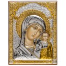 Ікона срібна Казанська Богородиця