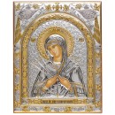 Ікона срібна Семистрільна Богородиця