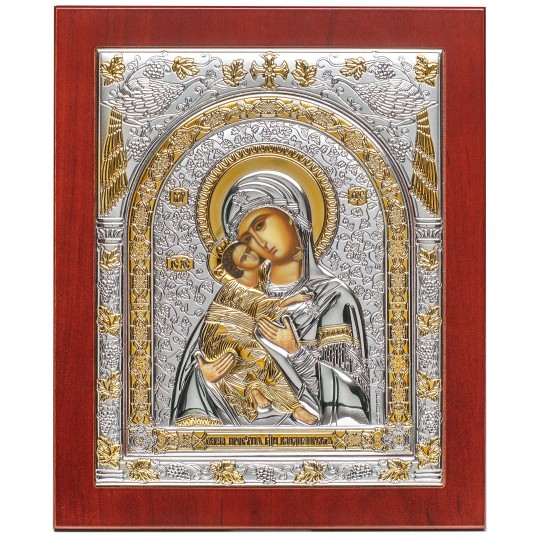 Ікона срібна Володимирська Богородиця
