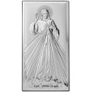 Ікона срібна Ісус милосердний. Ісусе уповаю на тебе